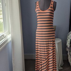 Derek Hart Stripe Maxi Dress